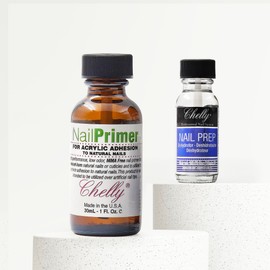 Nail Prep Dehydrator 0.5 fl oz & Xtrabond Primer 1.0 fl oz - Professional Non-Acid Nail System for Acrylic and UV Gel Nails - Enhances Adhesion & Long-Lasting Results