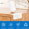 INCREWAY Baseboard Corner Blocks, 6PCS Silicone Self Adhesive Safety Corner