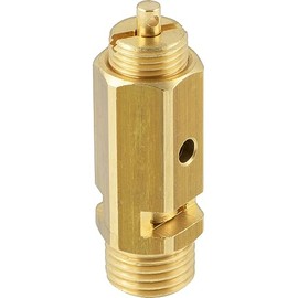 Fittingteile Brass Safety Valves Adjustable (Not Component Tested) Boiler Compressed Air Pressure Valves (Thread Size: G 1/4 Inch - Adjustment Range: 1-6.5 bar)