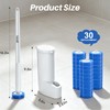Disposable Toilet Brush for Bathroom Cleaning, 30 Count Refills
