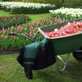 Set of 4 Wheelbarrow Handles, 32 mm Wheelbarrow Universal Handles, Non-Slip Replacement Handles, Replacement Handles for Sack Truck Wheelbarrow, Plastic Cart Handle, for Bicycle, Wheelchair,