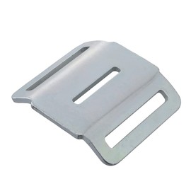 pa-man Double Plate Buckle, Steel, Hardened for 2.0 inches (50 mm) Width, 1 Piece Lashing Belt, Load Tightener, Hardware Replacement Parts