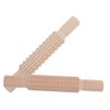 Ciieeo 2Pcs DIY Clay Printing Rods Wooden Mud Rolling Sticks