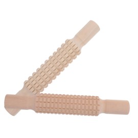 Ciieeo 2Pcs DIY Clay Printing Rods Wooden Mud Rolling Sticks for Early Education Creative Pottery Tools for Crafting Elegant Patterns