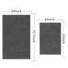 RUN HELIX Bath Mat Set, Soft Chenille Non-Slip Bath Mat,
