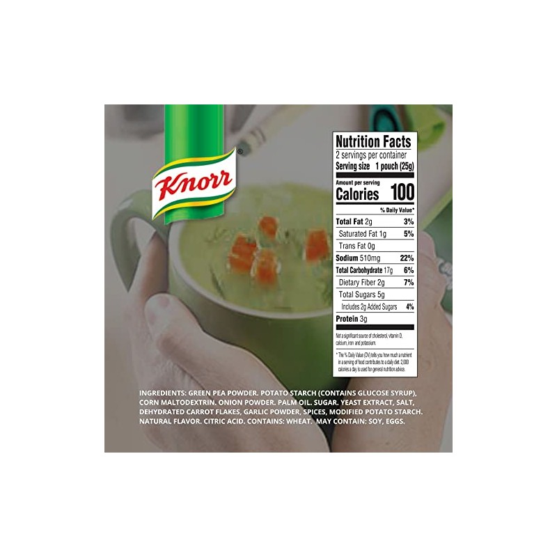 Knorr Pea Soup Mix 1.52oz (3x2 Packs for 6 Pouches