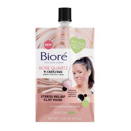 Bioré 2 Bioré De-Stressing Rose Quartz + Charcoal De-Stressing Clay Mask