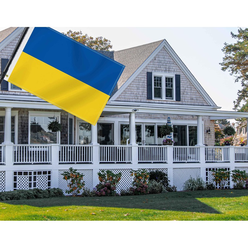 2×3 FT Ukraine Flag,Medium 60×90 CM Ukrainian Outdoor Banner,100D Decor,Doube