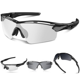 Rosemal Sports Sunglasses Polarized Cycling Sunglasses Running Driving Fishing Hiking for Men Women UV400 Photochromic