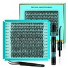 Lash Clusters Kit 240PCS Eyelash Extension Kit D Curl Wispy