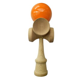 Red Wagon Toys 5-Cup Professional Kendama Trick Toy, Orange