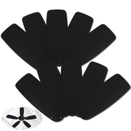 Kittmip 10 Pack 42" Replacement Fan Blades for Ceiling Weatherproof Fan Blades Replacement for Indoor Outdoor(Black)