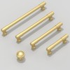 Talentedeco 10 Pack Brushed Gold Kitchen Cabinet Knobs Cabinet Pulls