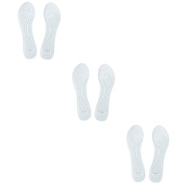 TOVINANNA 3pairs Gel Arch Support Insoles for Washable Foot Cushion Non- Design Pads for Comfort Heels and Sports Shoes Everyday Foot Care Tool