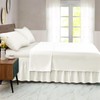 FreshCulture Queen Bed Skirt, Elastic Wrap Around Bed Skirt Queen