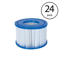 Bestway Spa Filter Pump Replacement Cartridge Type VI for SaluSpa (24 Pack)