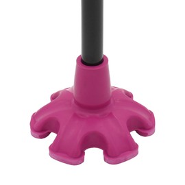 Lifeswonderful - 19mm 3/4" Heavy Duty Large Based, Self-Standing Six Tip Rubber Foot for Walking Sticks and Canes - Pink