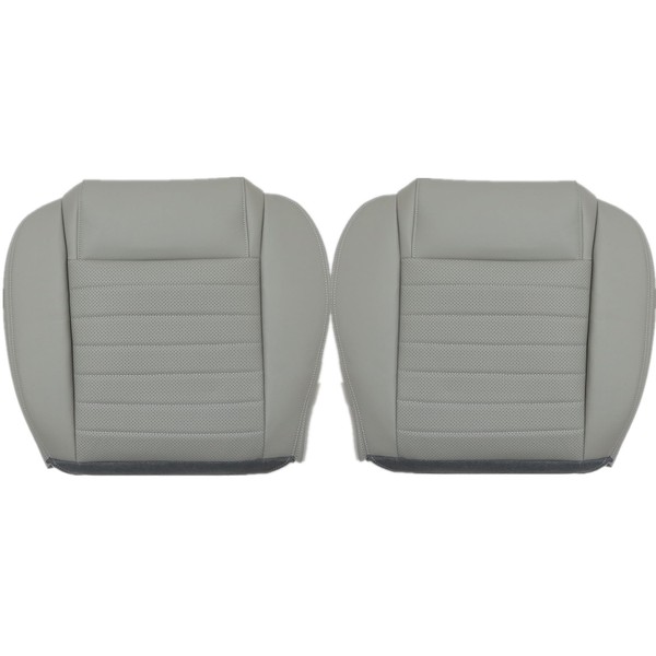 AOUTTUOA Driver and Passenger Side Bottom Replacement Leather Perforated Seat