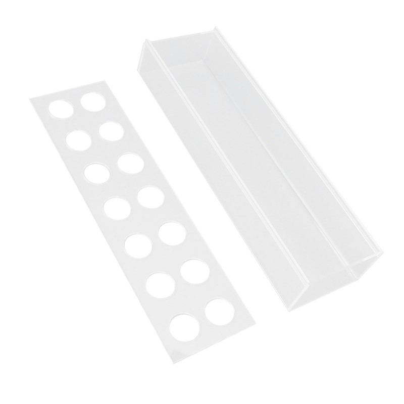 Clear Acrylic Vase Rectangular Elegant Centerpiece Flower Vase for Home