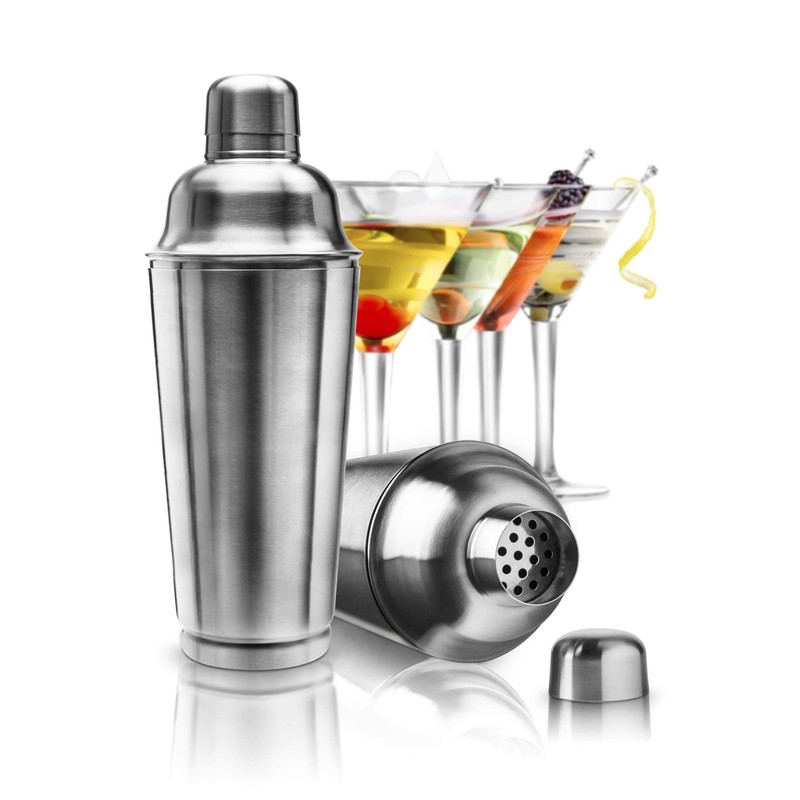 Final Touch Professional Cocktail Shaker with Built-in Strainer (FTA1851)