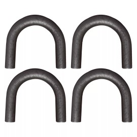 Brickyard 4 Pack - 1/2" Thick Weld-on Steel D-Ring Rope Hook Chain Tie Down Truck Trailer