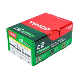 TIMCO C2 Strong-Fix Multi-Purpose Premium Countersunk Gold Woodscrews - 4.0 x 60 - Box of 200