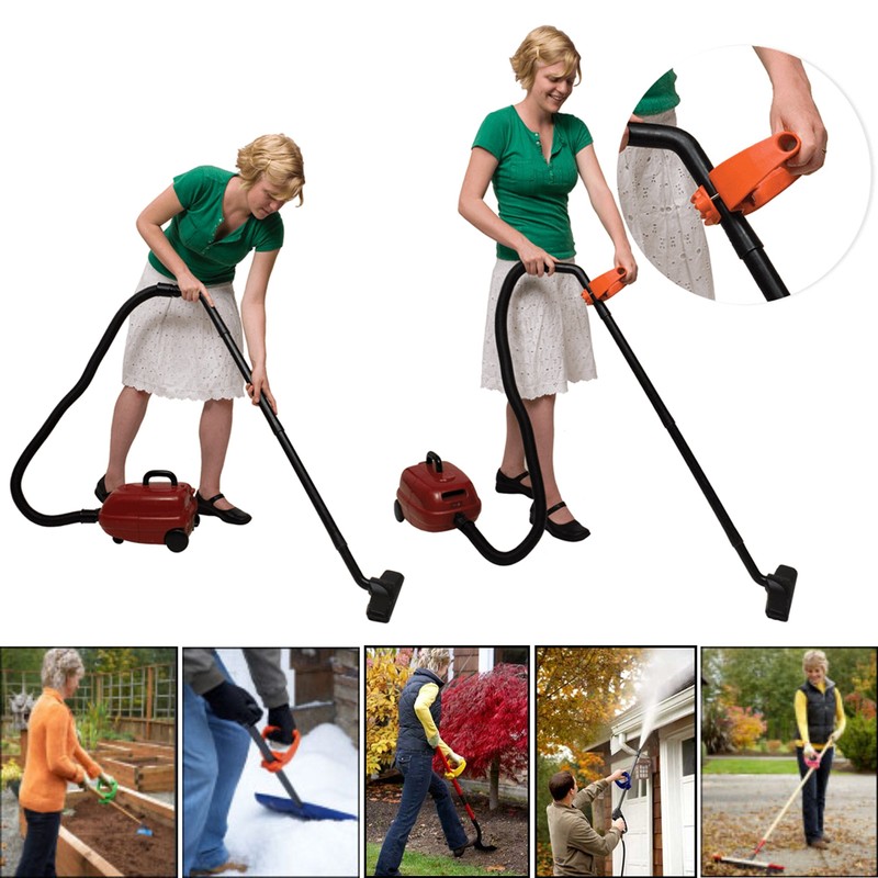 Back-Saving Tool Handle Attachment, EVR-Grip Upgrade, Labor-Saving Ergonomic Shovel Add-on