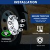 Vitonsbay Axle Wheel Covers for Semi Truck - 2 Front