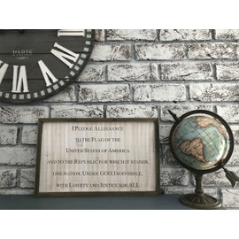 Pledge of Allegiance Stencil Kit, Reusable, Paint Your Own Wood Sign, Great for Wood Flags