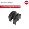 Hailo Foot Set for Spar 72 x 25 mm Black