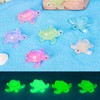Haohaiblooms 8Pcs Mini Resin Turtles - Glow in The Dark