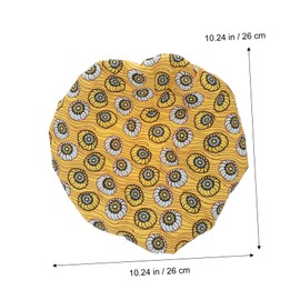 COLLBATH Elastic Kids Satin Sleep Cap for Children Hair Protection Hat Double Layer Ideal for Chemo (peacock/chrysanthemum/light)