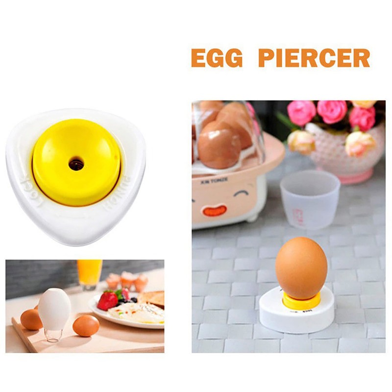 1Pcs Semi-Automatic Pinhole Egg Piercer Safety & Easily Kitchen Pricker