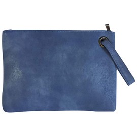 Hycurey Oversized Clutch Bag Purse and Handbag Womens Large PU Leather Evening Wristlet Handbags (Lightblue)