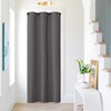 NICETOWN Grey Blackout Closet Door Curtains - Energy Saving Thermal