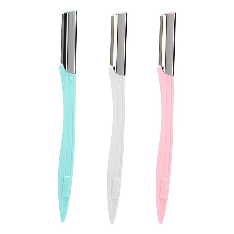 3 Recortadoras de Cejas para Mujer, Cuchilla de Acero Inoxidable,