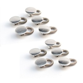 Stretchy Button Pant Extender [10-Pack] - Durable, Flexible Metal - Adds up to 2" Instantly!