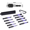 Electric Screwdriver Bit Set, Hex Bit, Set of 10, H1.5mm-8mm,