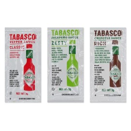 TABASCO® Hot Sauce Portion Packet 3 Gram - 200/Case (select flavor below) - Original