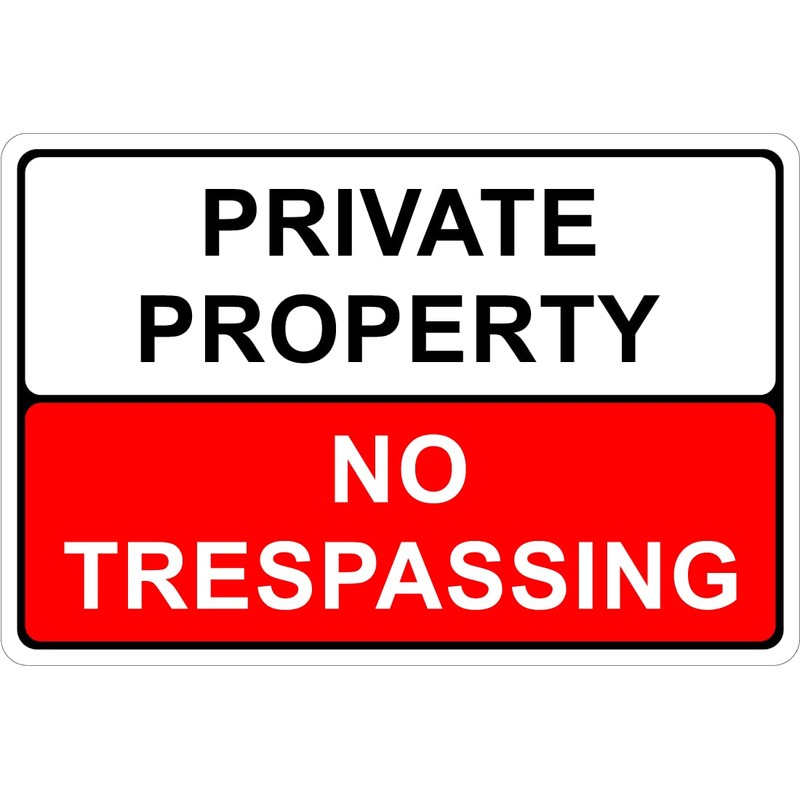 The Signal Range Pack of 2 rigid plastic signs 300mm