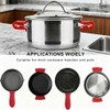 2 Pairs Silicone Pot Handle Holders,Hot Skillet Handle Covers,Anti-Slip Silicone
