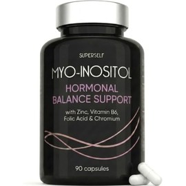 Myo-Inositol Complex - PCOS Supplement & Hormone Balance for Women – Inositol with Zinc, Folic Acid, Vitamin B6 & Chromium – 90 Vegan Capsules – Lab-Tested & UK Made - Easy to Swallow Tablets