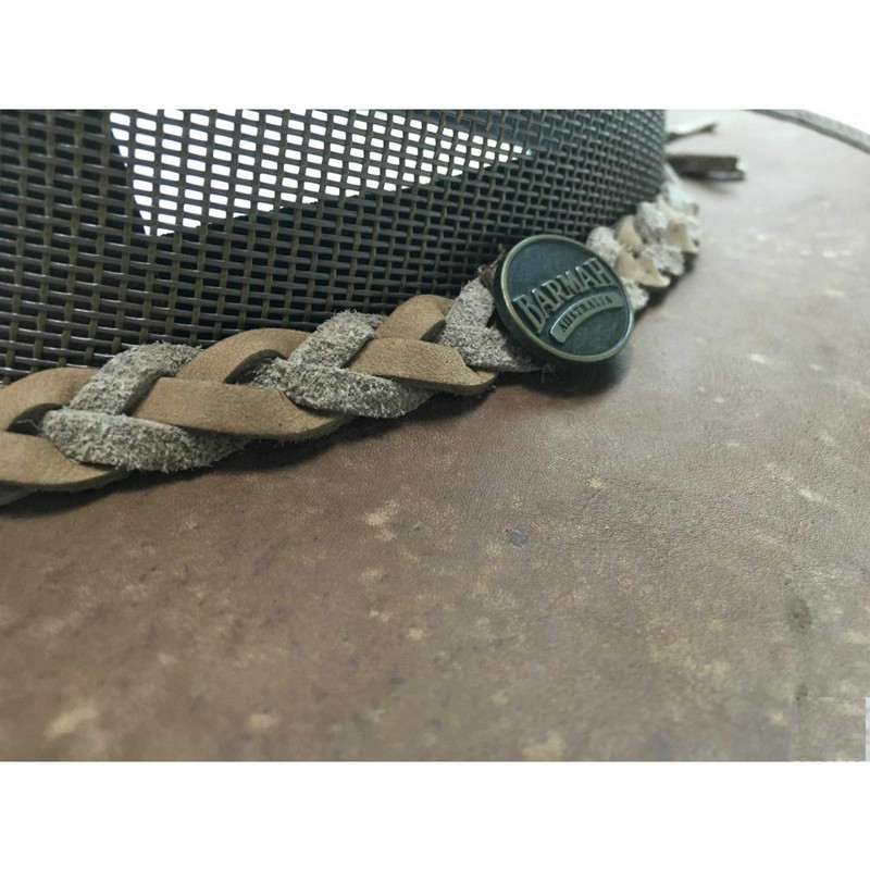 Barmah Squashy Cooler Kangaroo Leather Hay (L, Hickorystone)