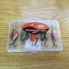 Lidsters 5 Spinners Size 2 in pocket lure box Ideal