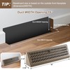 Blulu 2 Pack 18 Inch Baseboard Register Vent Duct Opening
