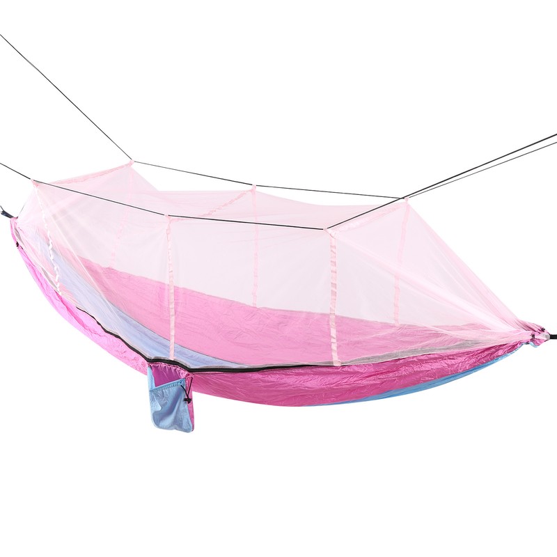 Single Double Camping Hammock with Mosquito Net Portable Lightweight Tree