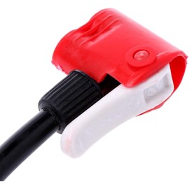 Bicycle Pump Hose, 67cm Bike Pump Hose, Black and Red Bike Bicycle Handy Portable Air Pump, Tire Inflator Replacement Hose Accessories