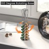 Coffee Pods Organizer Stand – 360° Rotating Metal Holder for