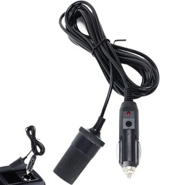 EUBEISAQI Car Outlet Extension Cord,12-24V Car Charger With Socket | 78.7 Inches Female Socket Extension Cord Auto Plug Connector For Tire Inflators