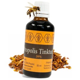 NORDBIENCHEN Propolis Tincture with 20% Propolis from Own Beekeeping - 50 ml Propolis Drops Bees Propolis Extract - Propolis Tincture - Beekeeper Quality